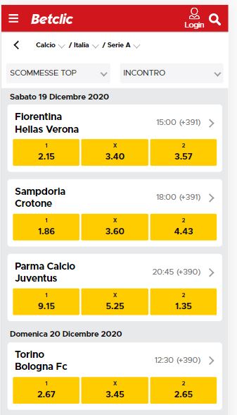 betclic scommesse