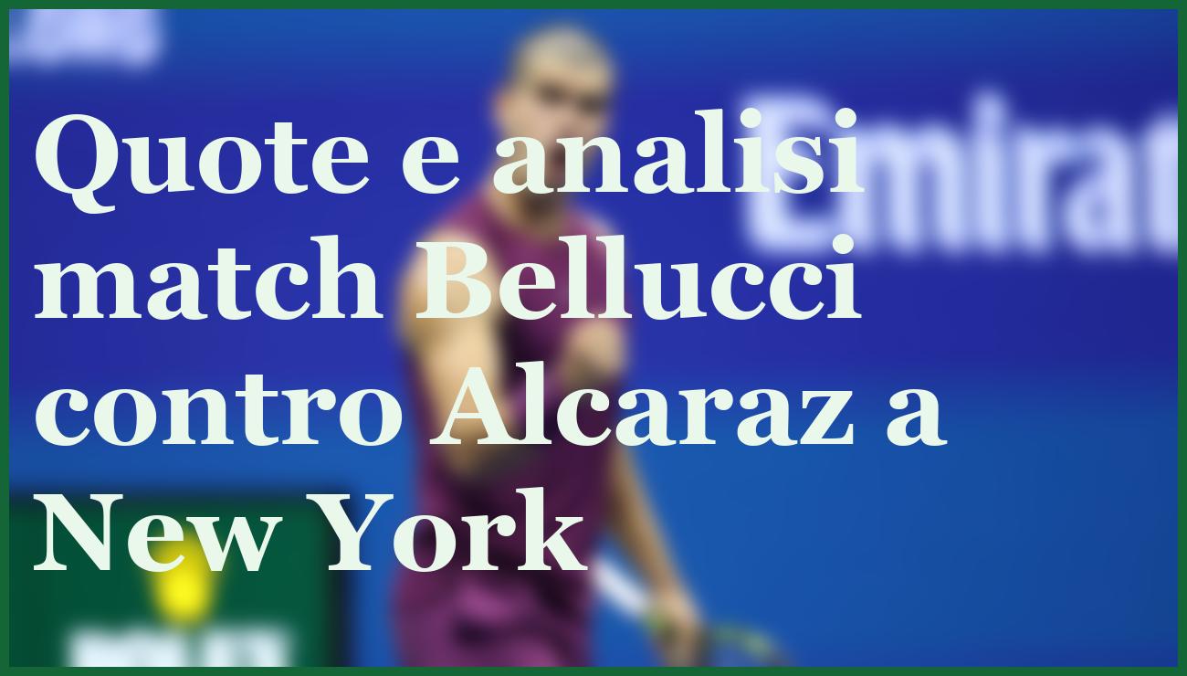 Bellucci contro Alcaraz: pronostico e quote per il secondo turno US Open 2025 2 - dettaglio