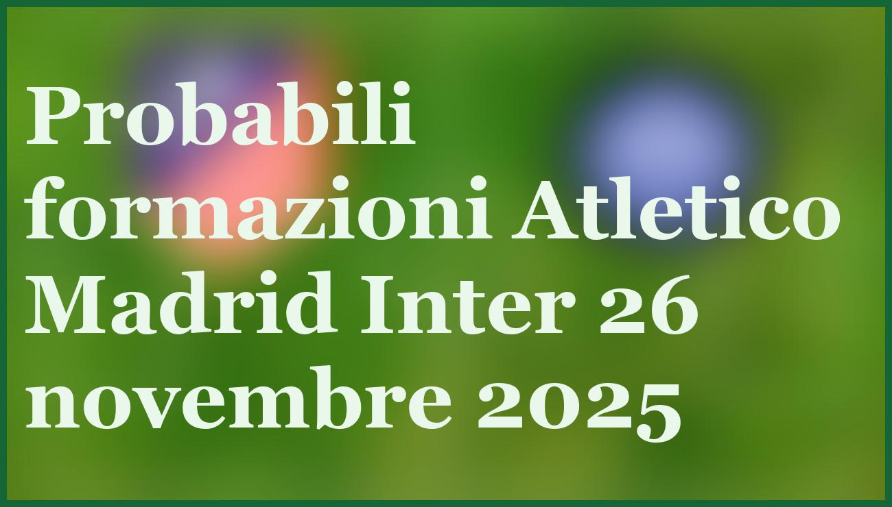 Atletico Madrid-Inter: pronostico e analisi chiave per la sfida del 26 novembre 5 - dettaglio