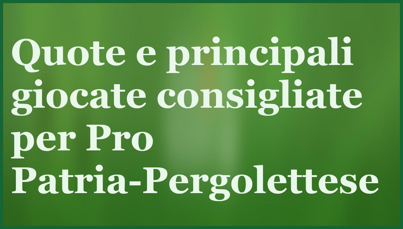 Pro Patria-Pergolettese, il pronostico chiave per la Serie C del 21 novembre 2025 5 - dettaglio